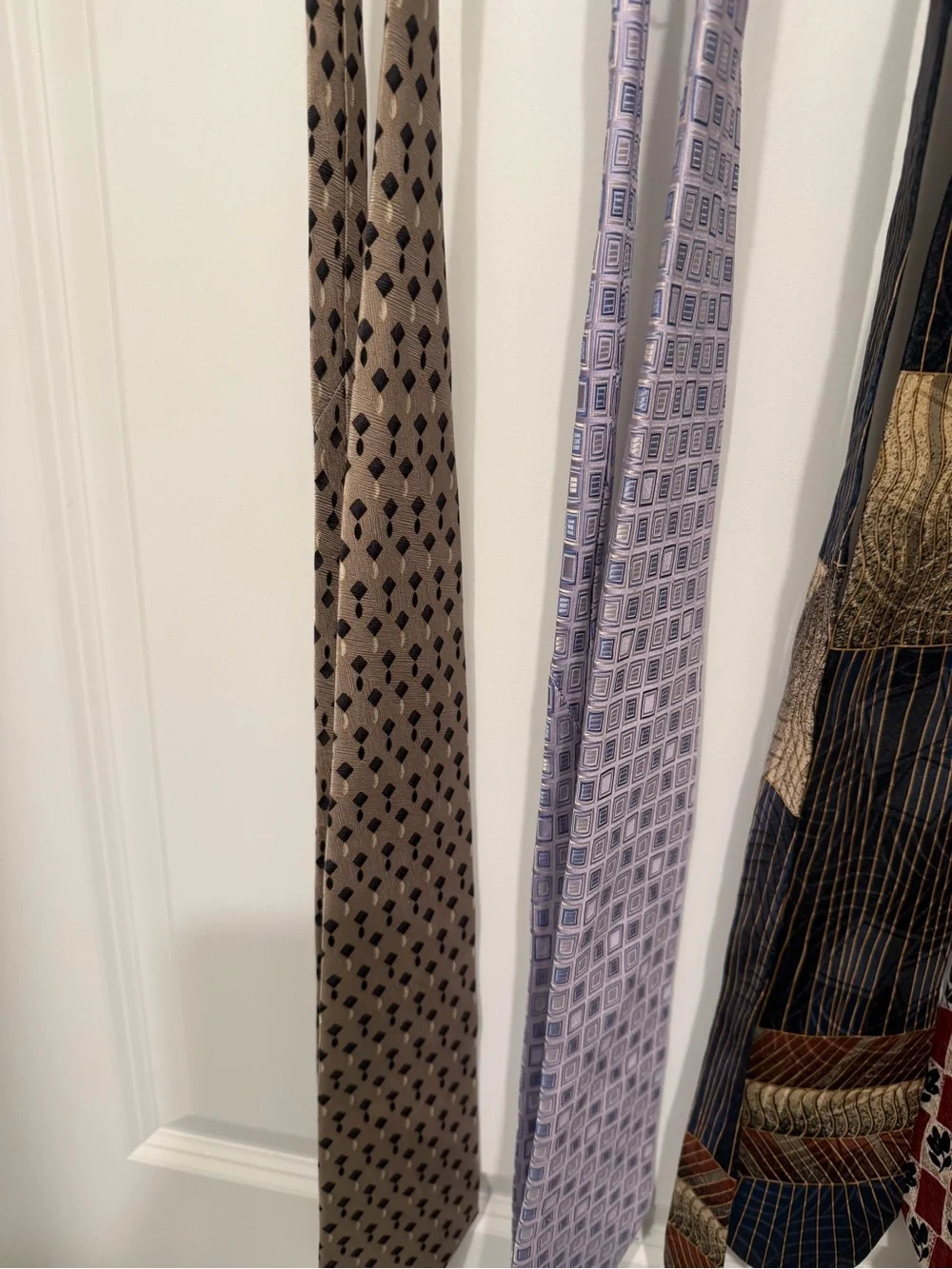 Men's Necktie - Assorted Patterns in Brown, Lavender, Navy, Red